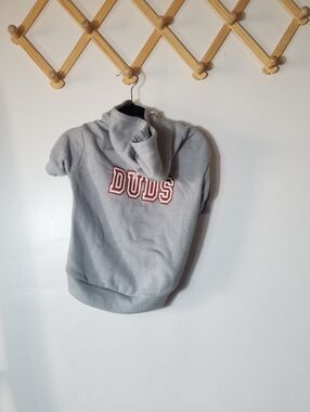 DOGGIDUDS DOG GRAY HOODIE SIZE LARGE